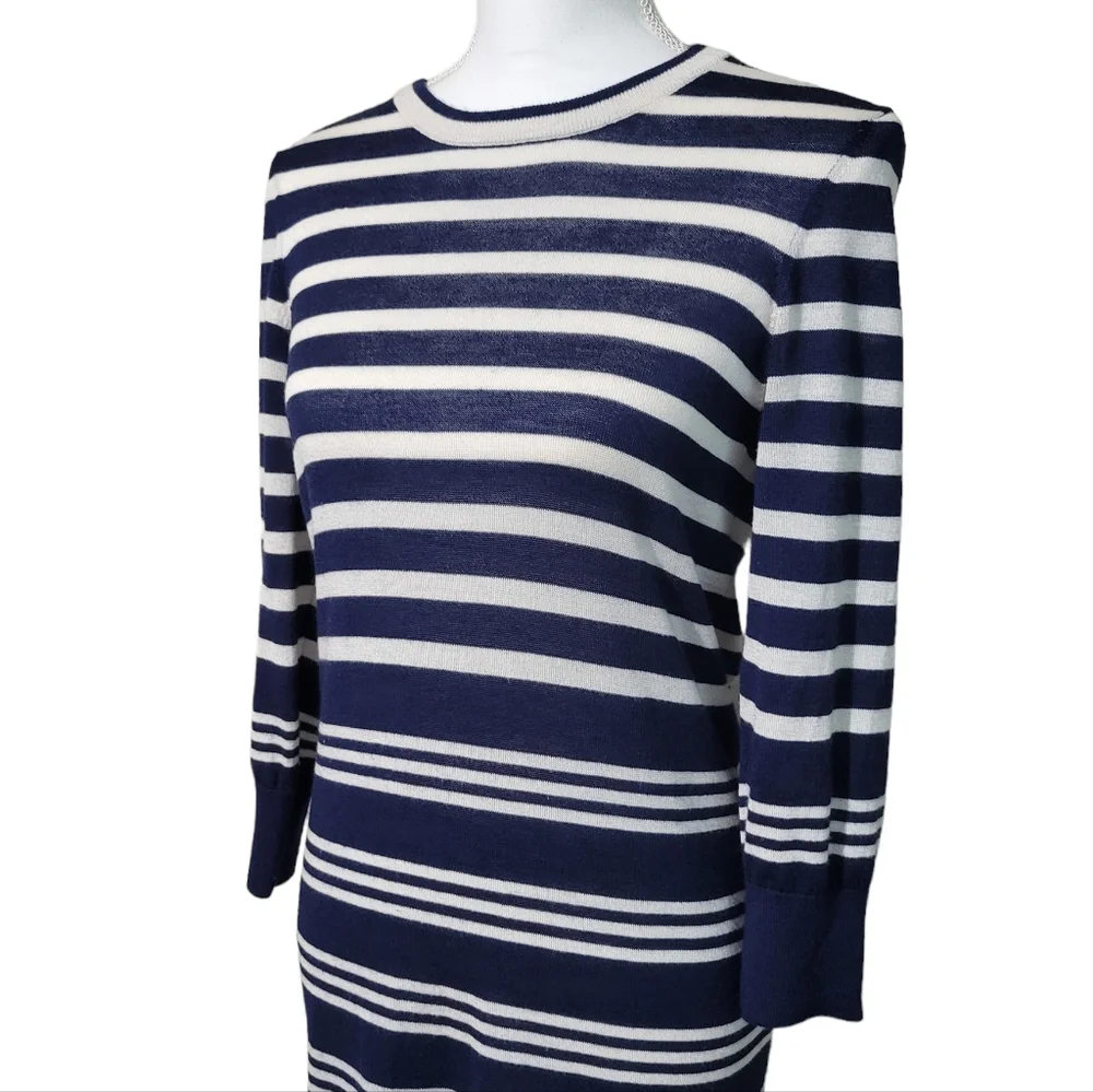 Equipment Silk Cashmere Blend Striped Sweater Dress - Picture 4 of 6